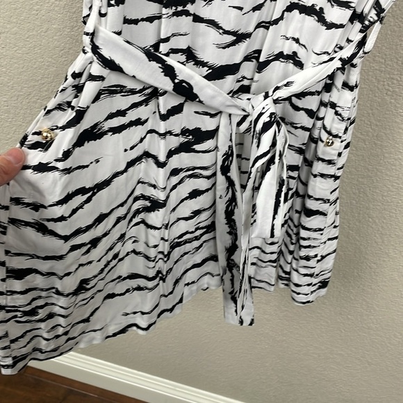 NWT Melissa Odabash Amy Tiger Print Dress Long Sleeve Cover Up Shirt Sz XS - Picture 7 of 14